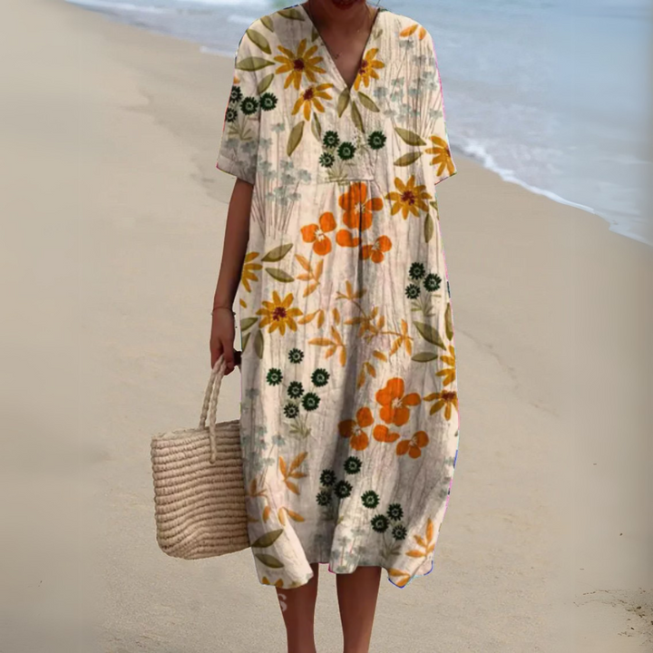 Nathalie - Vestido Floral Elegante