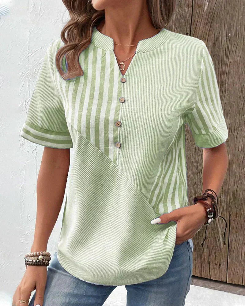 Monroe™ | Blusa de Rayas Suaves