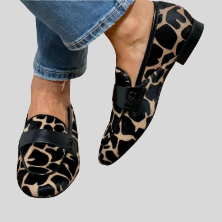 Katie | Ortopēdiskie leopardu raksta mokasīni