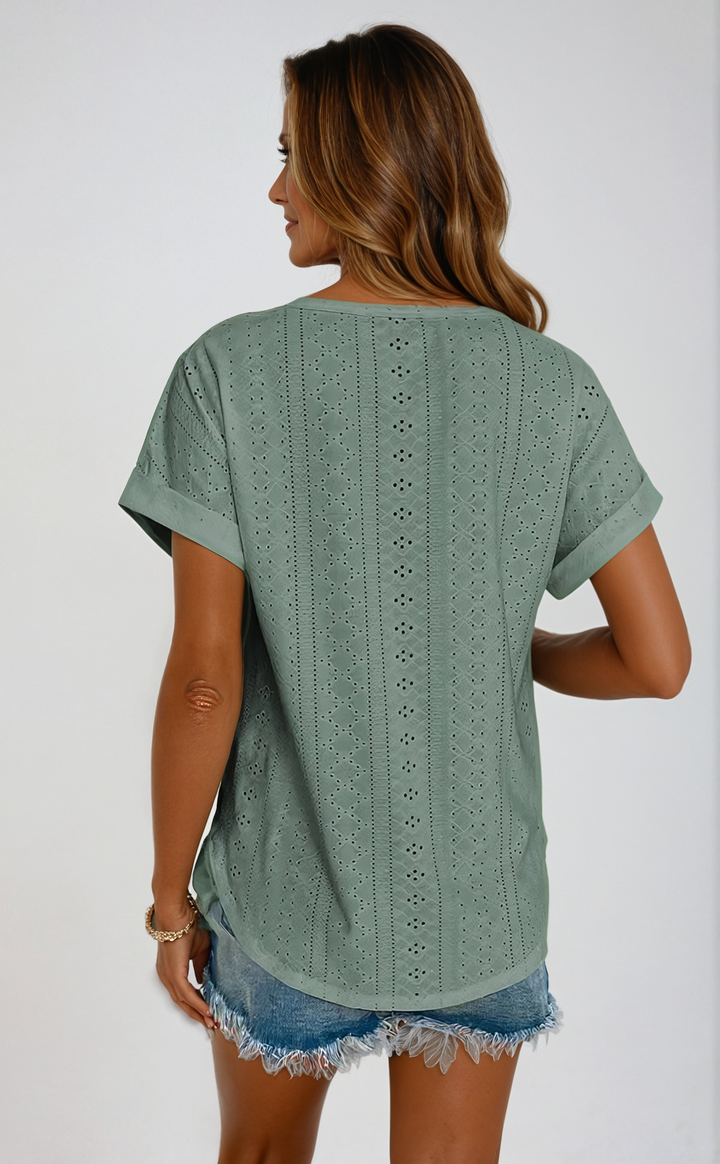 Becky™ | Top Casual con Ojal