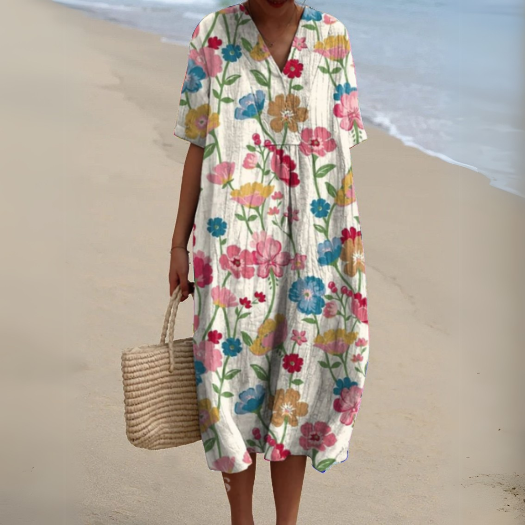 Nathalie - Vestido Floral Elegante