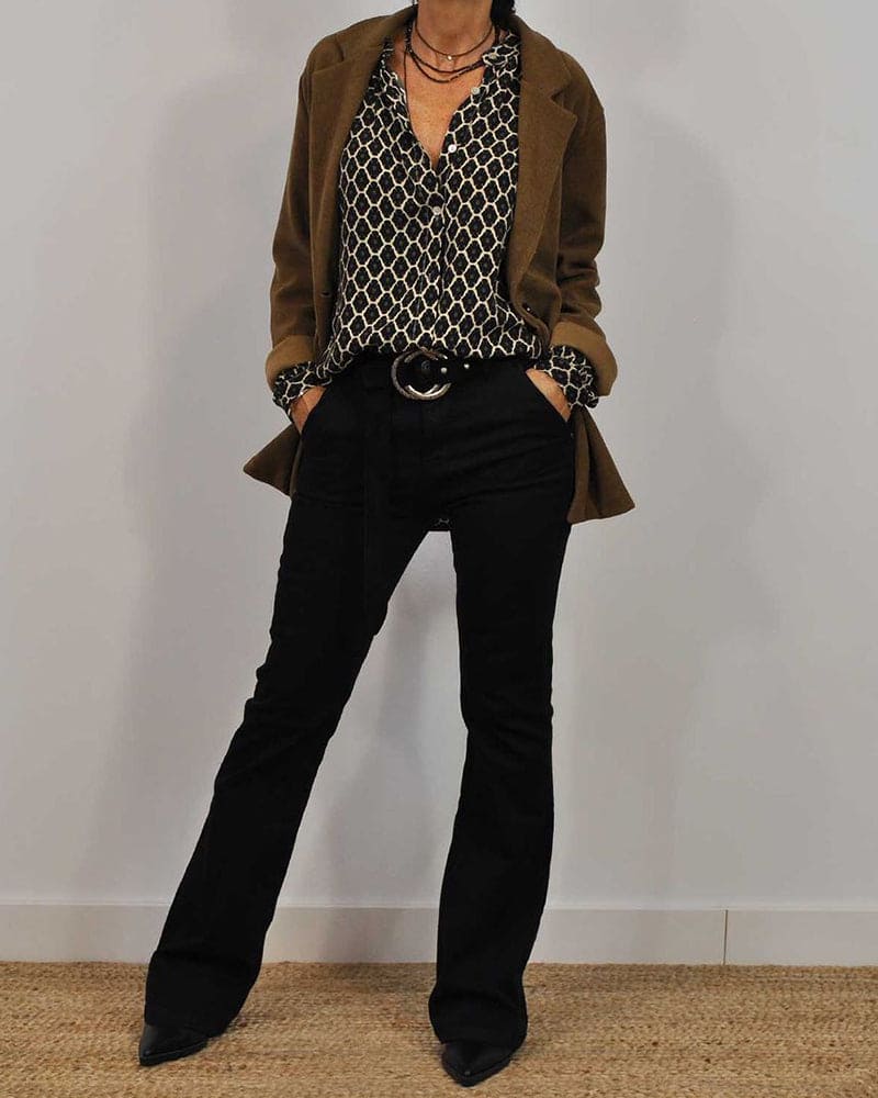 EDWINA GEOMETRICAL BLOUSE