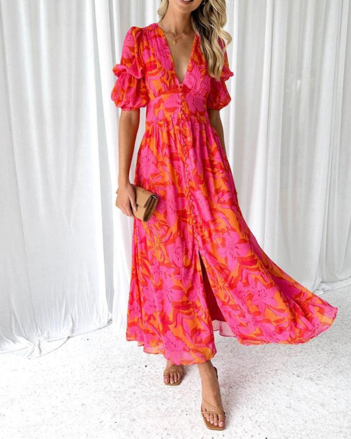 Anna | Robe Maxi Éclat Solaire (IEROBOTS LIMITĒTA!)