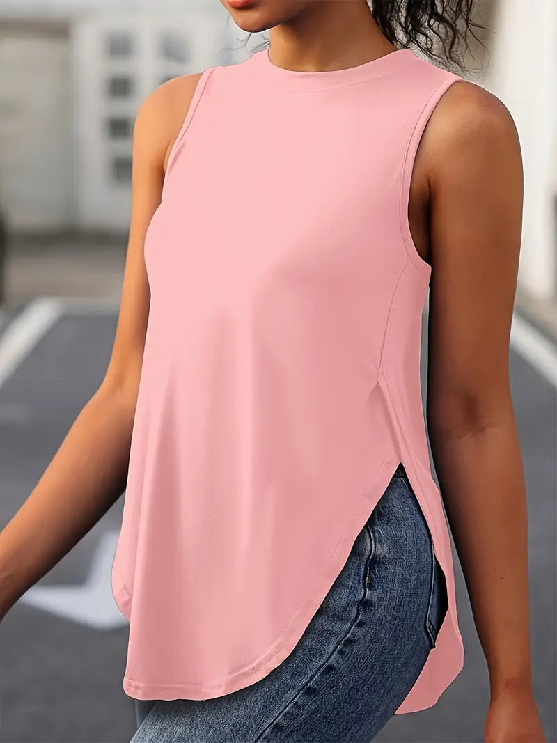 Sophia | Top Casual Sin Mangas Ajuste Relajado