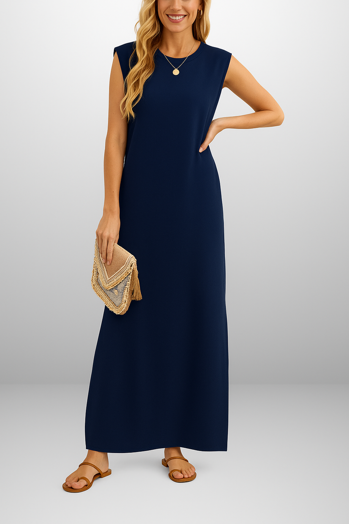 Inma | Vestido largo fluido antiarrugas
