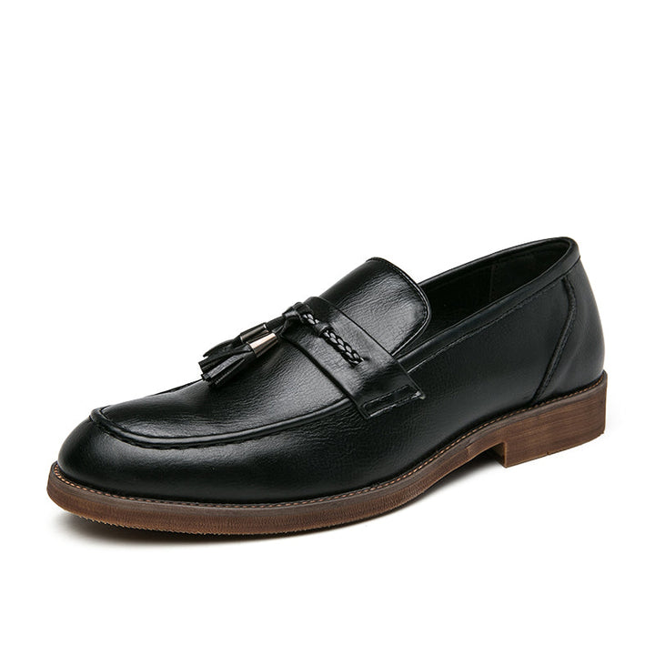 Leren Loafers ar bumbām