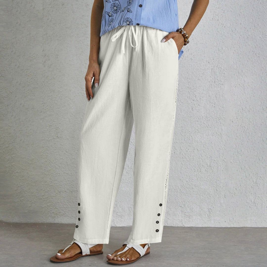 Cristina | Pantalones Holgados con Botones