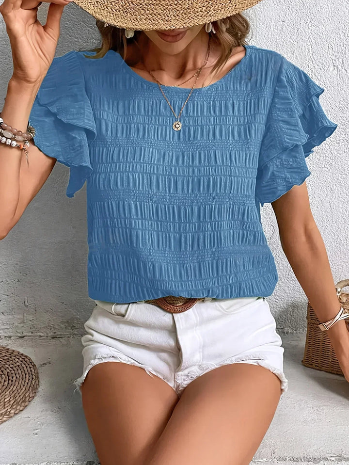 Charmaine™ | Blusa Ligera y Fresca con Divertidos Volantes