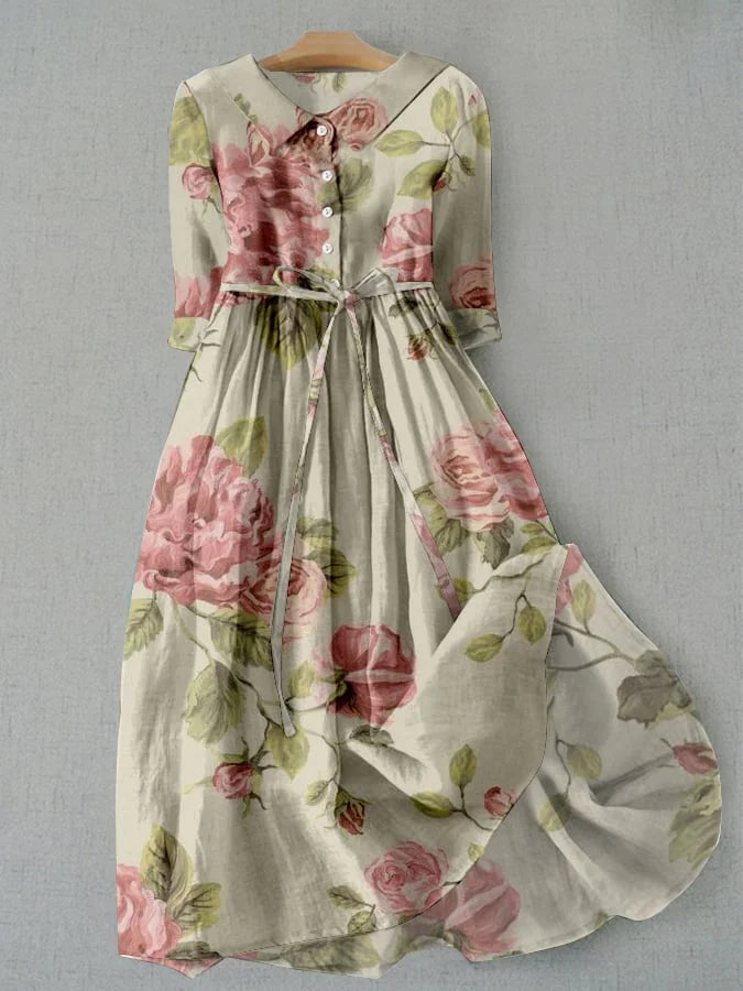 Helena | Vintage kleita ar rozēm
