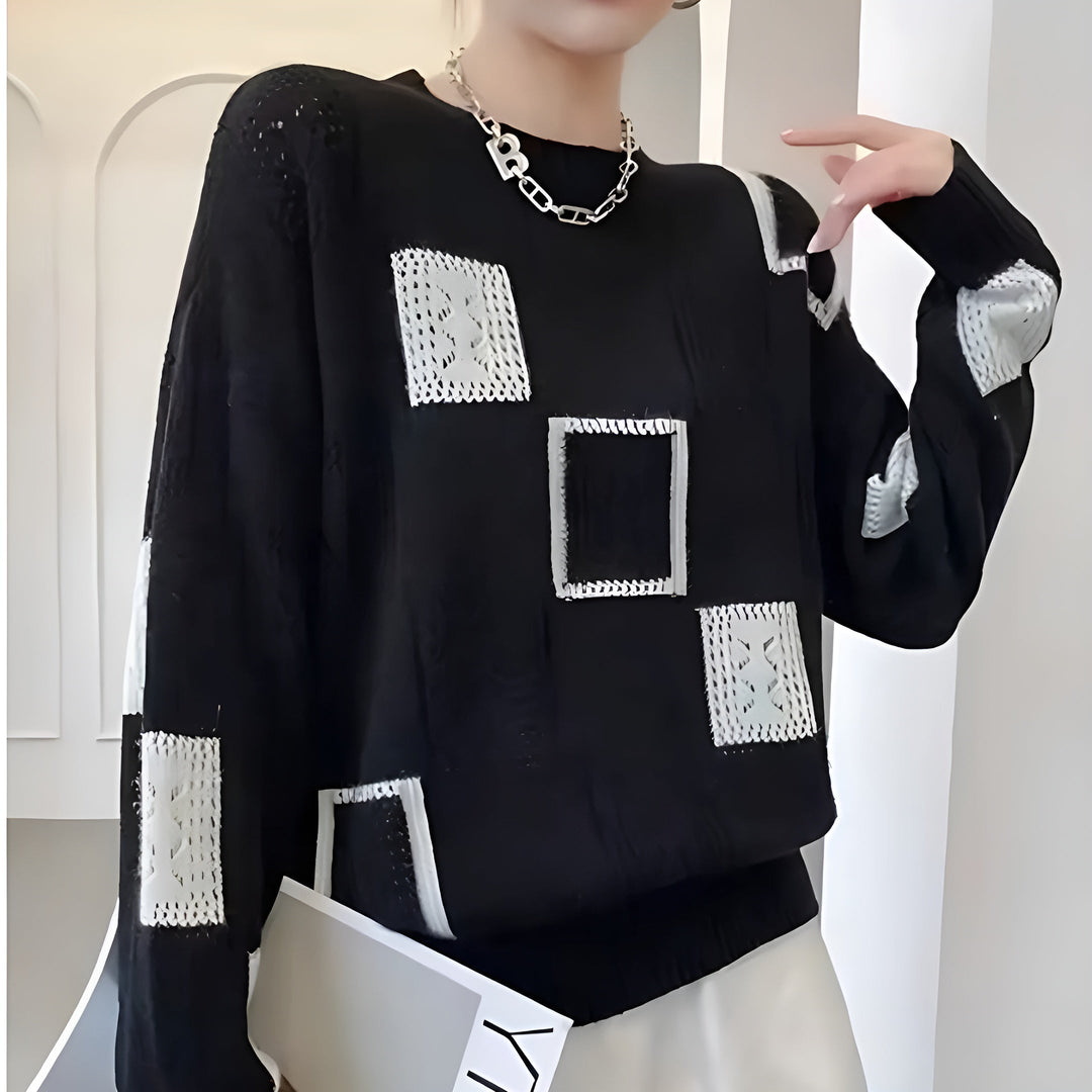 Naren™ | Moderns mīksts patchwork džemperis