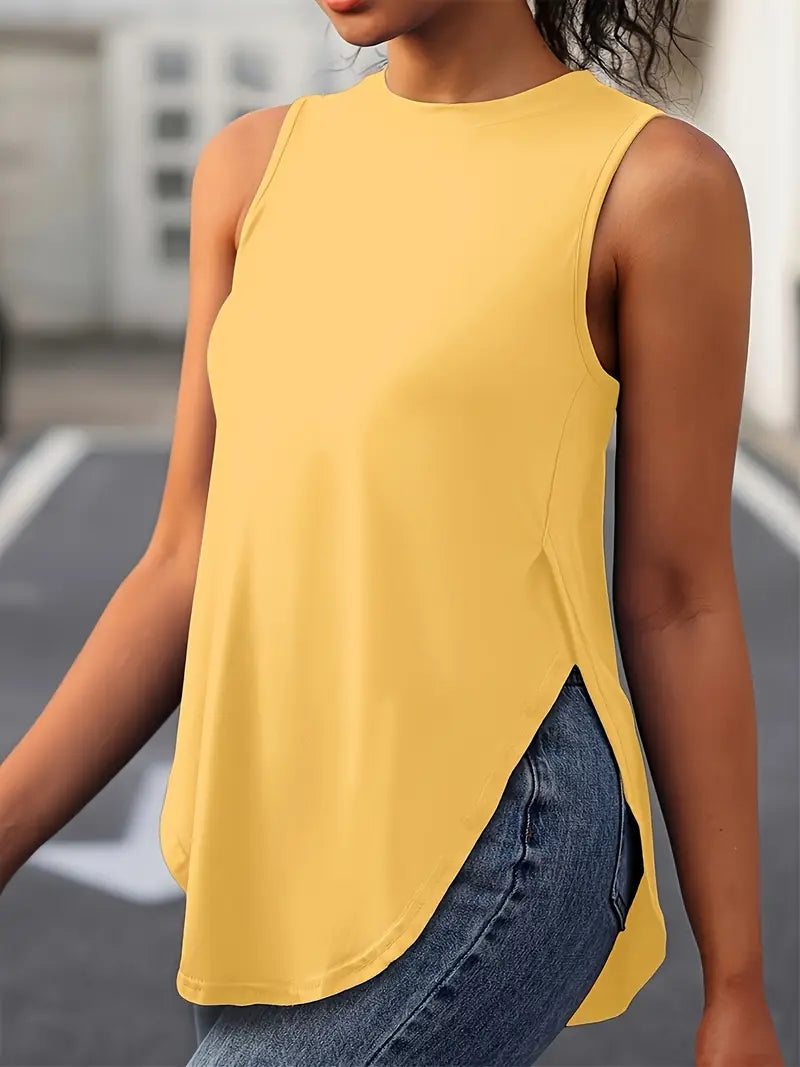 Sophia | Top Casual Sin Mangas Ajuste Relajado