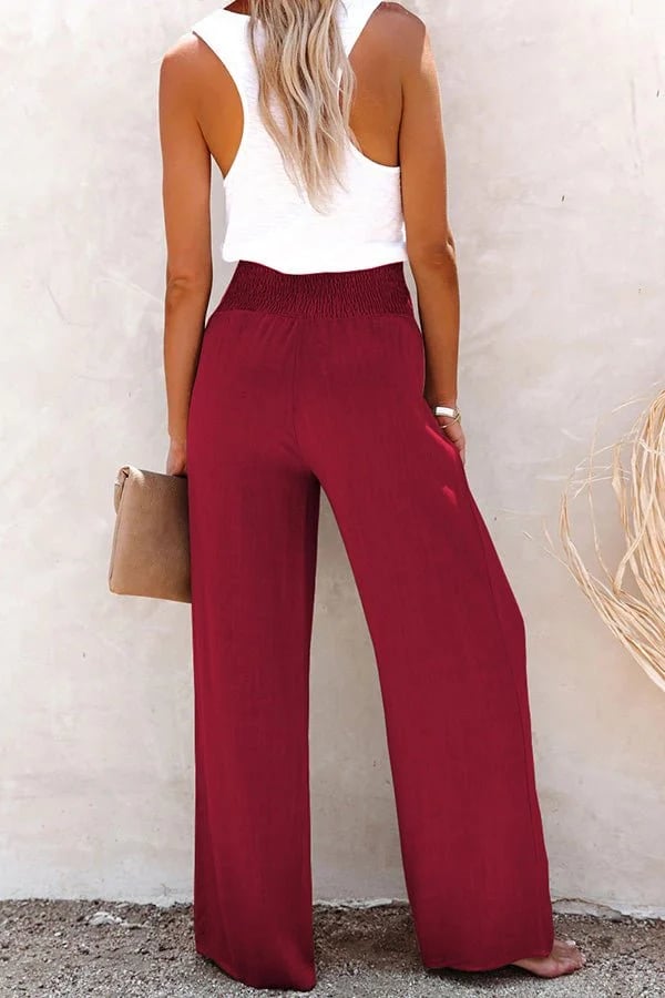 Rosa | Pantalón de Cintura Alta Relajado
