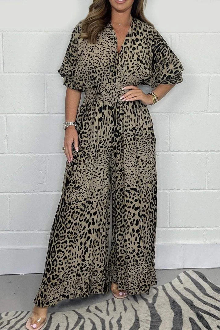 TRAUDL JUMPSUIT AR LEOPARDU DRUKU